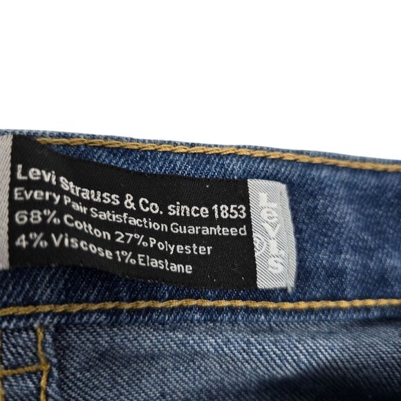 Levis Silvertab Mini Mom Jeans Girls 10 Reg Cotton Blend Mid-Rise‎ Denim - Picture 5 of 10